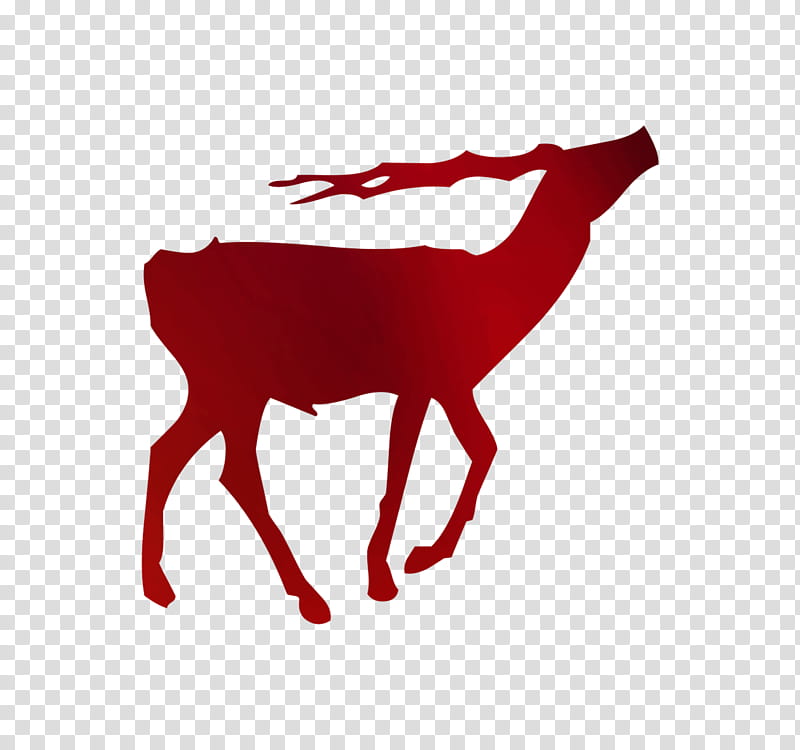 Drawing Of Family, Reindeer, Silhouette, Horn, Red, Antelope, Wildlife, Fawn transparent background PNG clipart