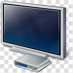 Vista RTM WOW Icon , Media Center Display, gray monitor computer icon transparent background PNG clipart