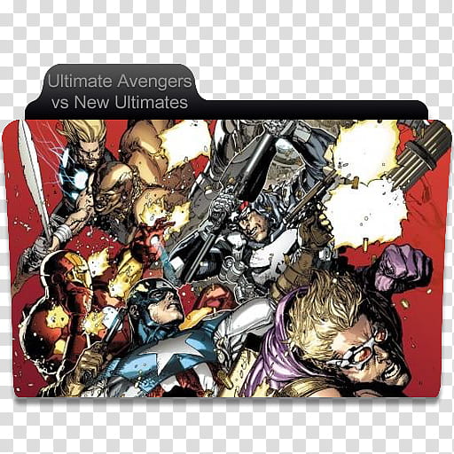 Ultimate Comics Folder , Ultimate Avengers vs New Ultimates transparent background PNG clipart