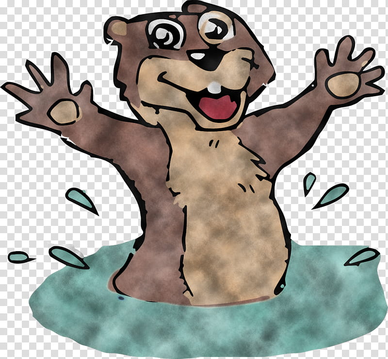 groundhog day happy groundhog day groundhog, Spring
, Cartoon, Waving Hello, Animation, Finger, Gesture, Pleased transparent background PNG clipart