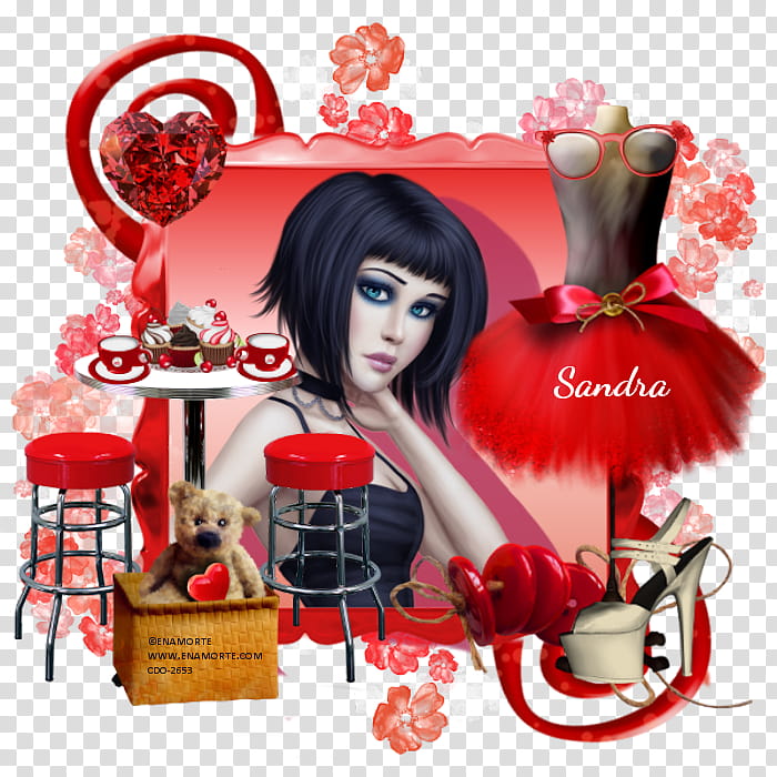 Love Background Heart, Valentines Day, Love My Life, Red, Black Hair, Smile transparent background PNG clipart