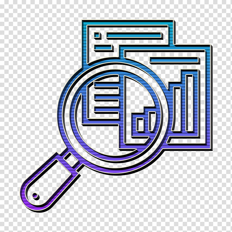 Business Analytics icon Research icon Result icon, Text transparent background PNG clipart