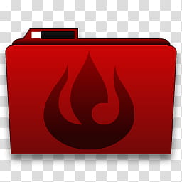 The Legend of Korra Desktop Icons, Fire Nation Folder transparent background PNG clipart