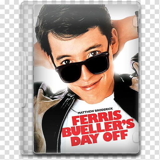 Movie Icon Mega , Ferris Bueller's Day Off, Ferris Bueller's Day Off disc case transparent background PNG clipart