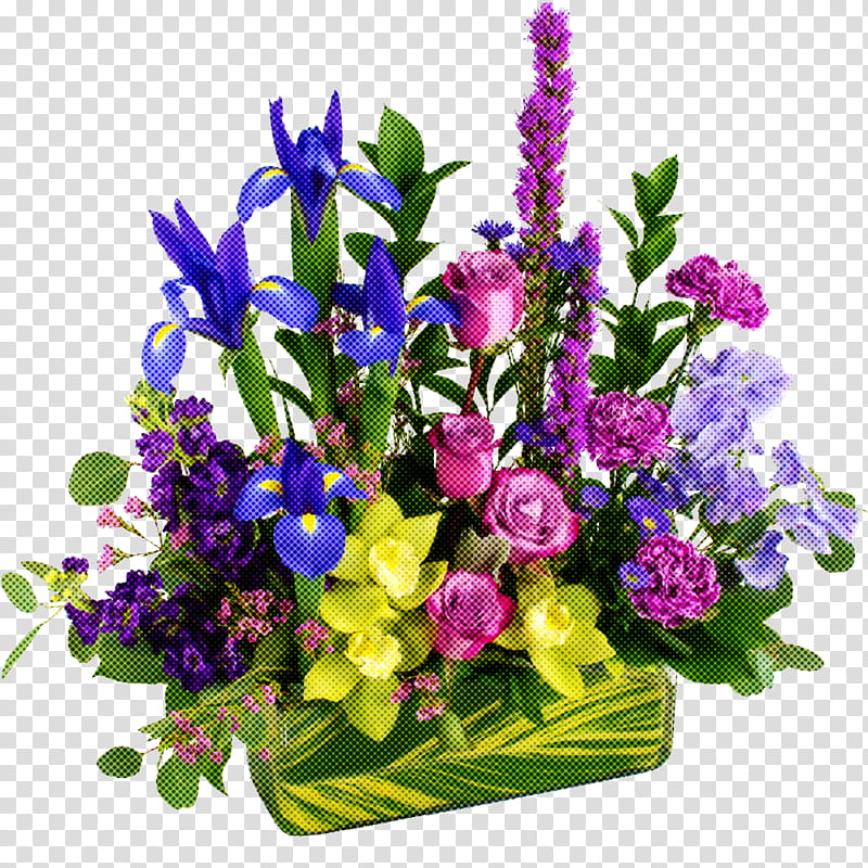 Floral design, Flower, Bouquet, Plant, Floristry, Cut Flowers, Purple, Flower Arranging transparent background PNG clipart