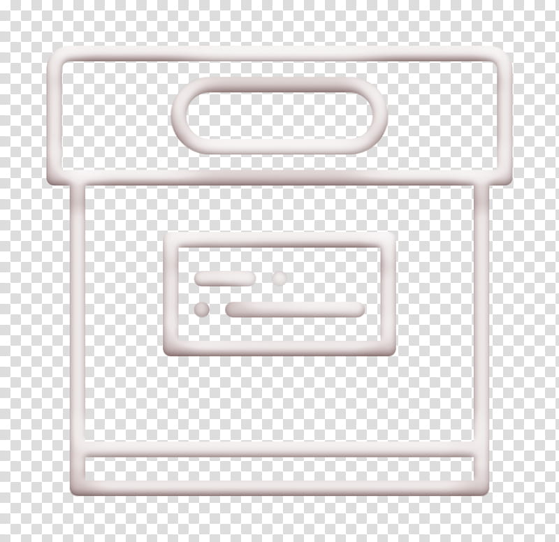 Box icon Essential Set icon Archive icon, Text, Line, Rectangle, Logo, Technology, Symbol transparent background PNG clipart