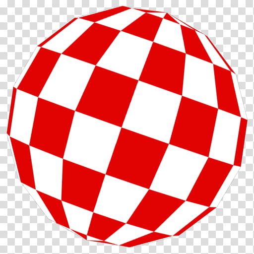 Amiga Boing Ball Icons Set, AmigaBoingBallFlatSidedFlatShaded-, red and white checked ball illustration transparent background PNG clipart