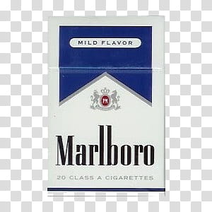 O, Marlboro cigarette box transparent background PNG clipart