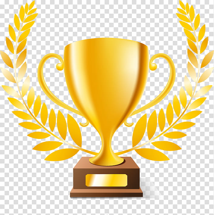 Trophy, Winner, Award, Yellow, Drinkware, Emblem transparent background PNG clipart