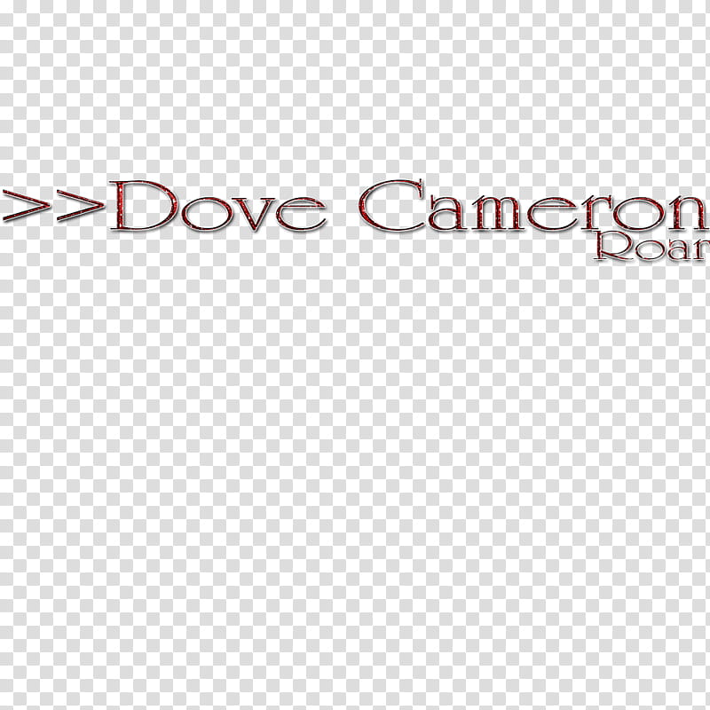 Dove Cameron scris transparent background PNG clipart