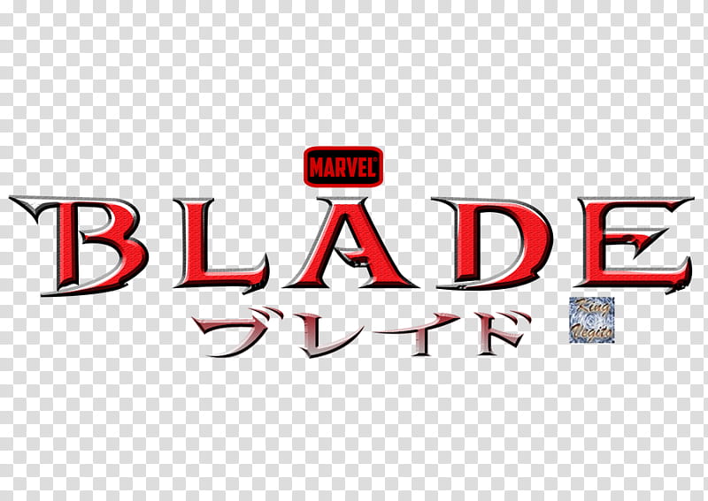 Anime Blade Logo, Marvel Blade transparent background PNG clipart