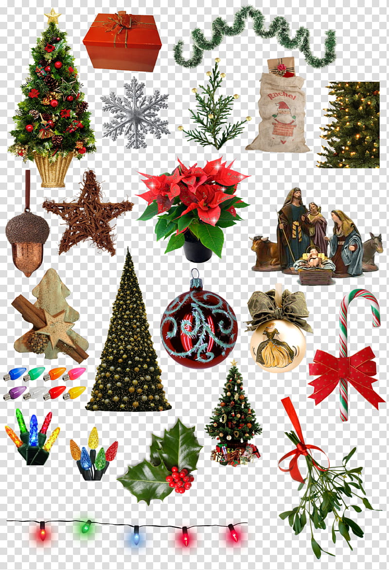 Navidad cosas , Christmas decor lot transparent background PNG clipart
