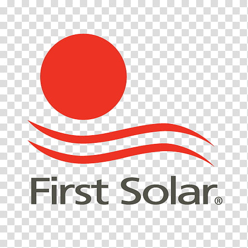 First Solar Logo, Nasdaqfslr, Solar Energy, Solar Power, Red, Text, Line transparent background PNG clipart