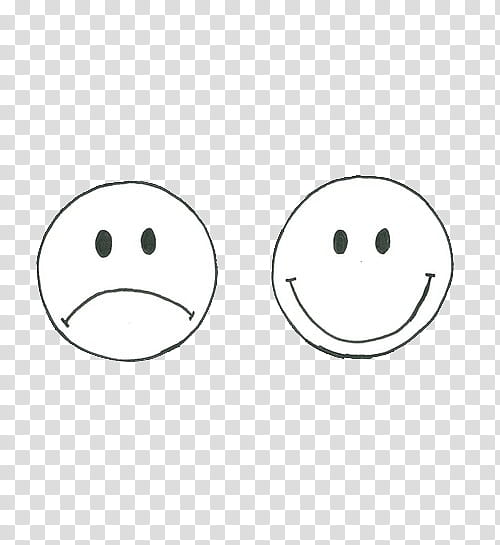 , sad and happy smileys transparent background PNG clipart