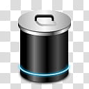 NeonX Icons, gray and black trash bin application icon transparent background PNG clipart