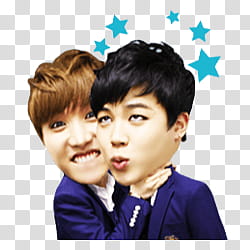 BTS Kakao Talk Emoticon Render p, two men wearing blue suit jacket illustration transparent background PNG clipart