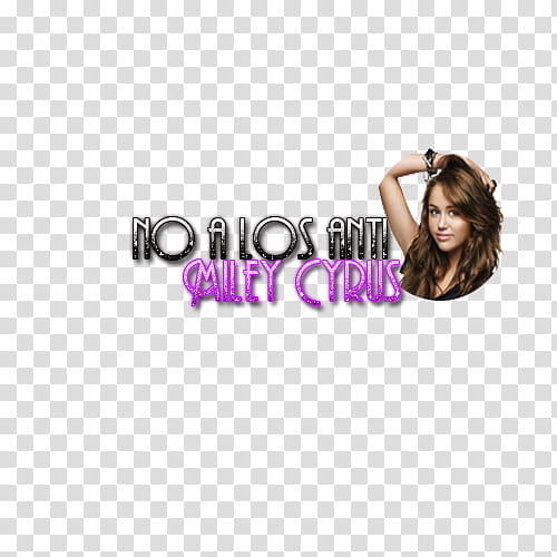 Texto No A Los Anti Miley Cyrus transparent background PNG clipart