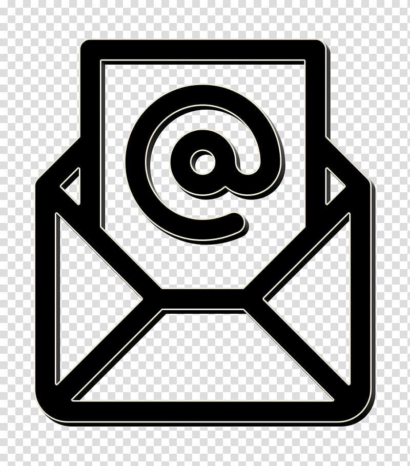 Contact Icon, Mail Icon, Contact Us Icon, Email, Line, Logo, Symbol, Blackandwhite transparent background PNG clipart