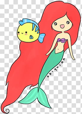 Doll Sirenita, illustration of animated mermaid transparent background PNG clipart