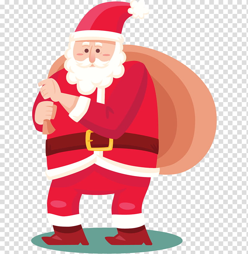 Santa Claus, Christmas Day, Santa Claus Free, Christmas Ornament, Gift, Holiday, Cartoon, Bag transparent background PNG clipart