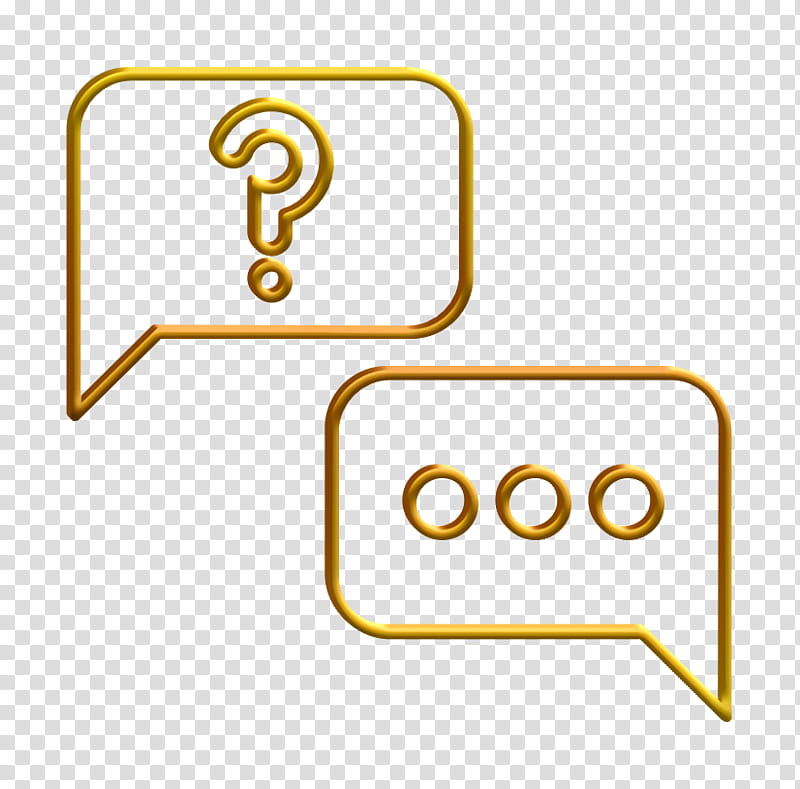 ask icon discussion icon faq icon, Question Icon, Line, Square transparent background PNG clipart