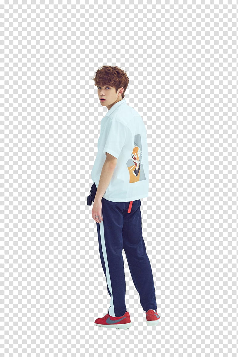 Jaehyun NCT The th Sense, man in white button-up shirt and black pants transparent background PNG clipart