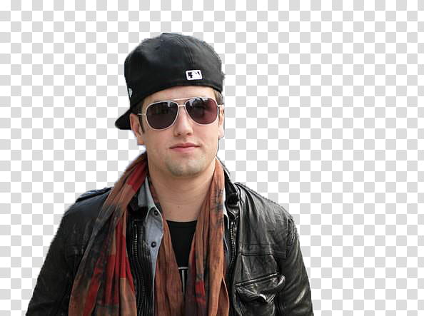 Big Time Rush , men's black cap and leather jacket transparent background PNG clipart