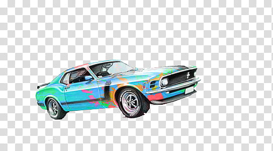 Retro Cars, blue Ford Shelby transparent background PNG clipart