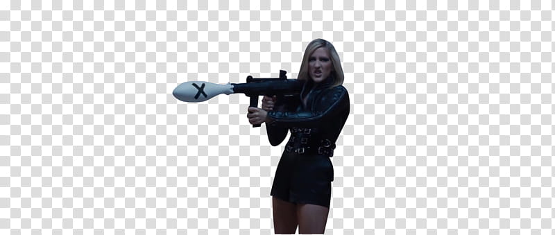 Taylor Swift  Bad Blood, woman holding rifle transparent background PNG clipart