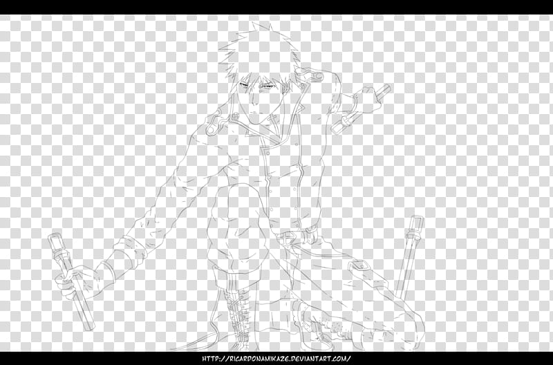 Stern Ritter Ichigo (Lineart). transparent background PNG clipart