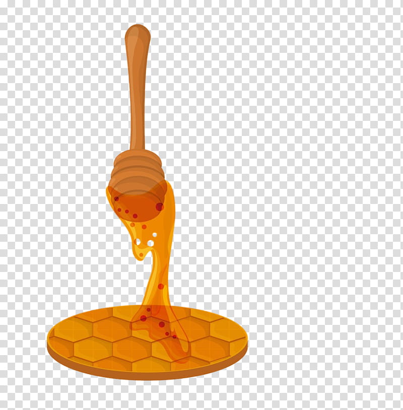 Orange, Ladle, Honey, Kitchen Utensil, Tableware transparent background PNG clipart