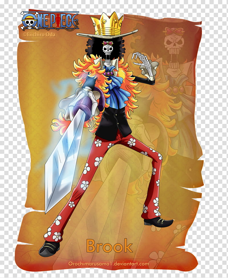 Brook, One Piece poster transparent background PNG clipart