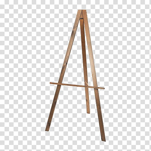 Wooden Table, Easel, Painting, Canvas, Drawing, Wooden Easel, Triangle, Furniture transparent background PNG clipart