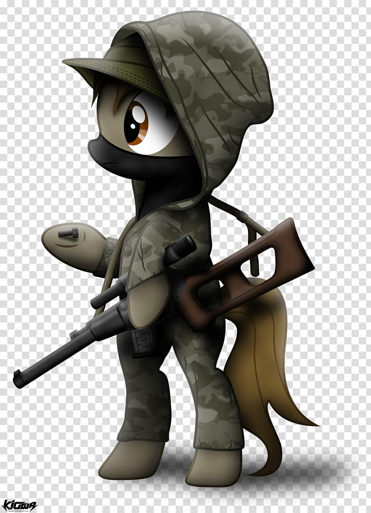 S.T.A.L.K.E.R. Pony, gray and brown My Little Pony military-themed illustration transparent background PNG clipart