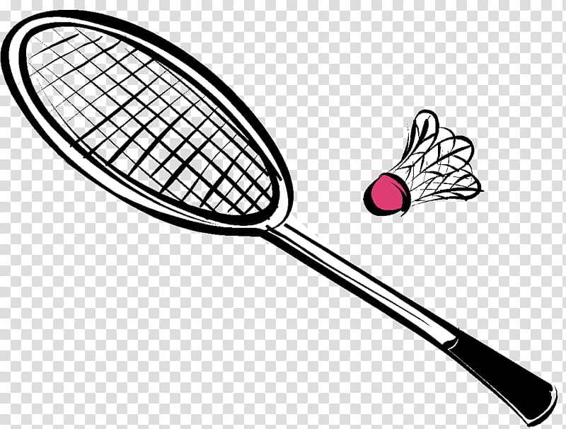 Black And White Badminton Player Jumping Drawing Shuttlecock In A White  Background For Assembly Or Create Teaching Material For Mothers Who Do  Homeschool And Teachers Who Find Pictures For Teaching Materials Such