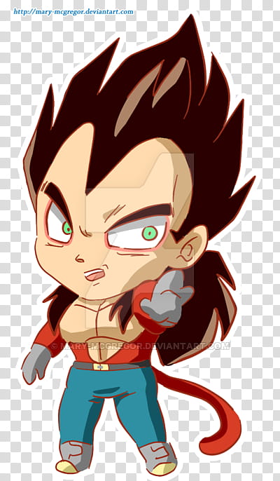 DBGT: Vegeta SS chibi transparent background PNG clipart