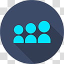 Flatjoy Circle Icons, Myspace_alt, blue -piece human icon transparent background PNG clipart
