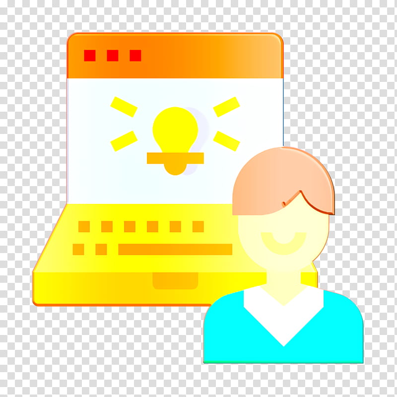 Type of Website icon System icon Administrator icon, Yellow, Cartoon, Smile transparent background PNG clipart