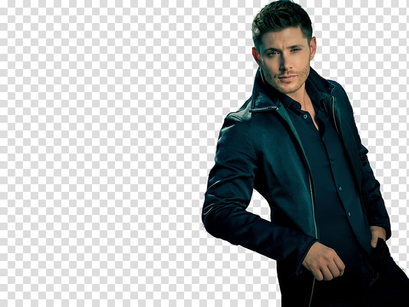 Jensen Ackles, Jensen Ackles wearing black jacket transparent background PNG clipart
