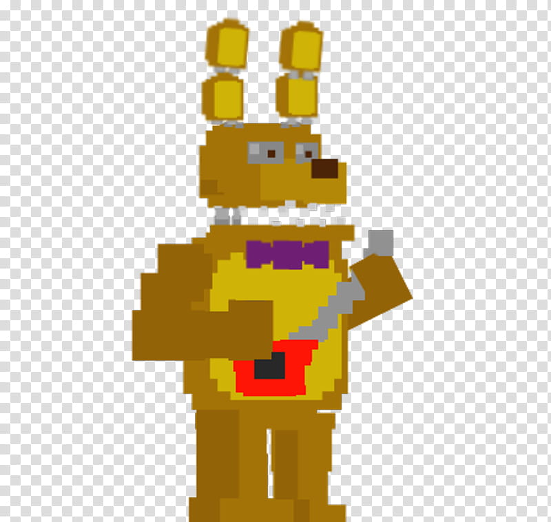 Eight bit foxy fnaf 2 minigame pixel art