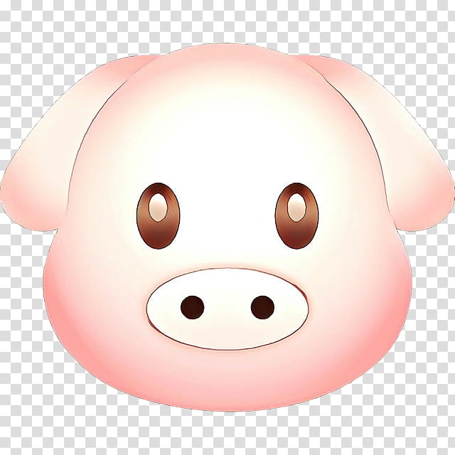 Pig, Cartoon, Cheek, Snout, Pink M, Face, Head, Nose transparent background PNG clipart