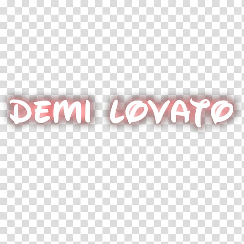 Demi Lovato Text transparent background PNG clipart