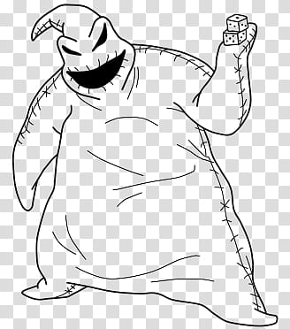 Mr Oogie Boogie Lineart transparent background PNG clipart