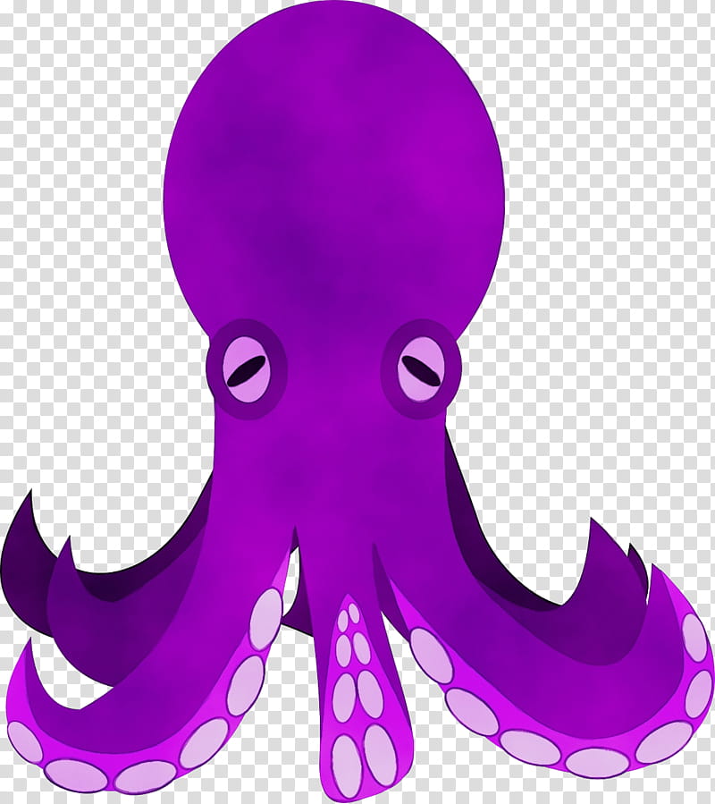 octopus giant pacific octopus purple octopus violet, Watercolor, Paint, Wet Ink, Pink, Magenta transparent background PNG clipart