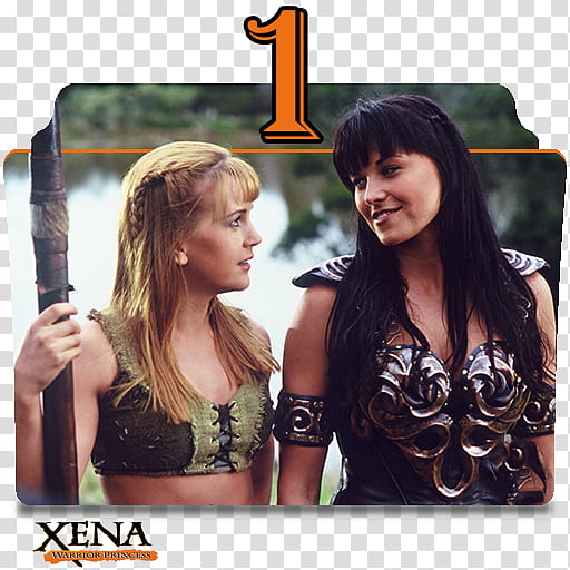 Xena Warrior Princess series and season folder ico, Xena S ( transparent background PNG clipart