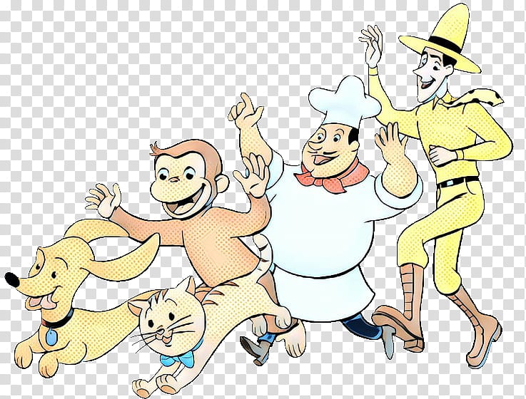 vintage curious george clipart