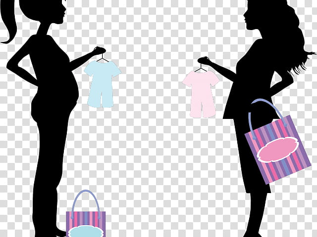 Pregnancy, Woman, Mother, Shopping, Silhouette, Baby Announcement, Infant, Conversation transparent background PNG clipart