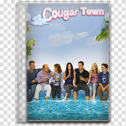 TV Show Icon , Cougar Town, Cougar Town DVD case transparent background PNG clipart