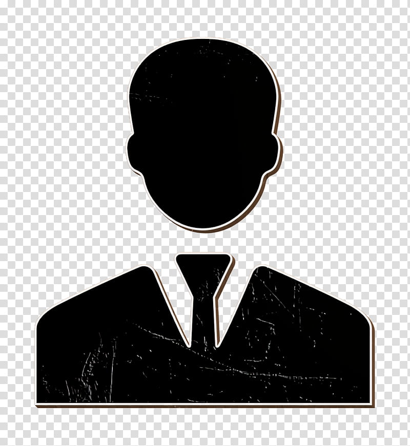 Businessman icon people icon People icon, Black, Silhouette, Neck, Logo, Black Hair, Blackandwhite, Label transparent background PNG clipart