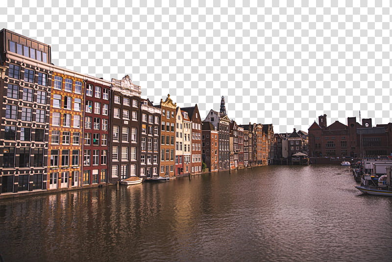waterway canal town human settlement city, Building, Channel, Metropolitan Area, River transparent background PNG clipart